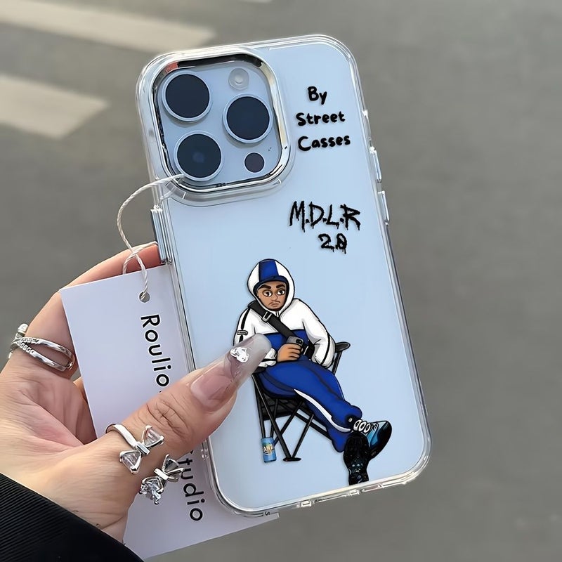 غلاف فني MDLR Morad لهاتف iPhone 14 Plus بعدسات فضية بألوان مختلطة - Image 4