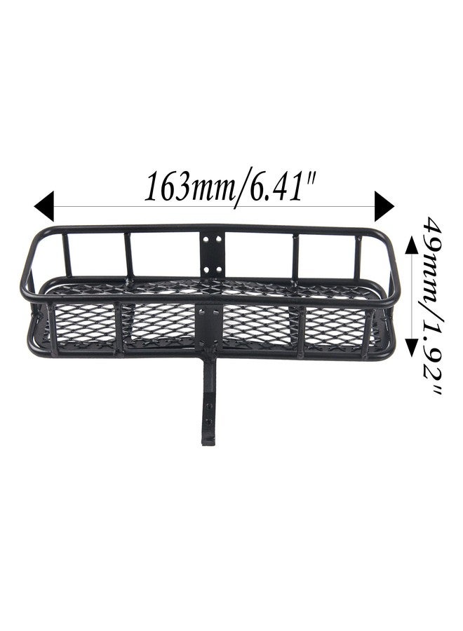 Vgoohobby Metal 6.41"x1.92" RC Back Hitch Cargo Carrier Luggage Basket Rear Carrier Mount Trailer Compatible with RC4WD Traxxas TRX4 Axial SCX10 90046 SCX10 III D90 Redcat Gen7 1/10 RC Crawler Car - Image 4