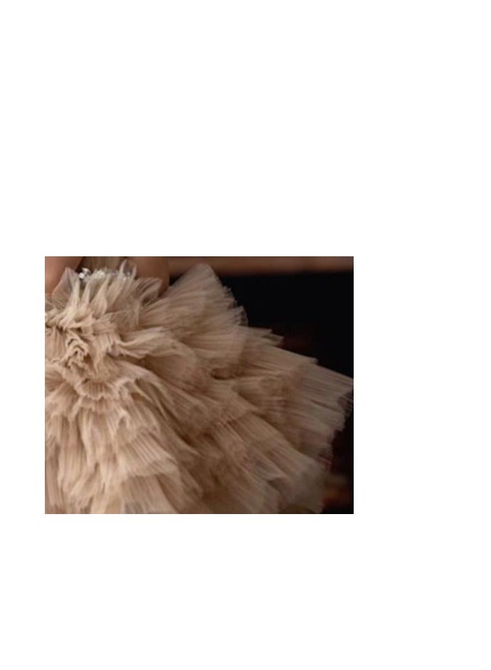 فستان أميرة ف fluffy للأطفال فستان عرض أزياء عالي الجودة  - Image 2