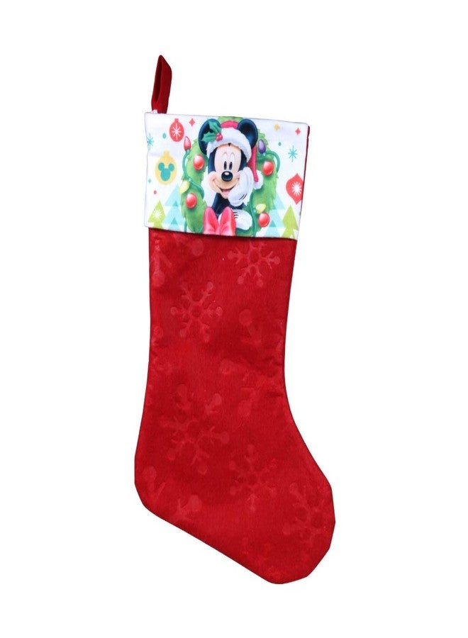 Ruz Mickey Mouse Kids Felt Holiday Stocking Home Decor - Image 1