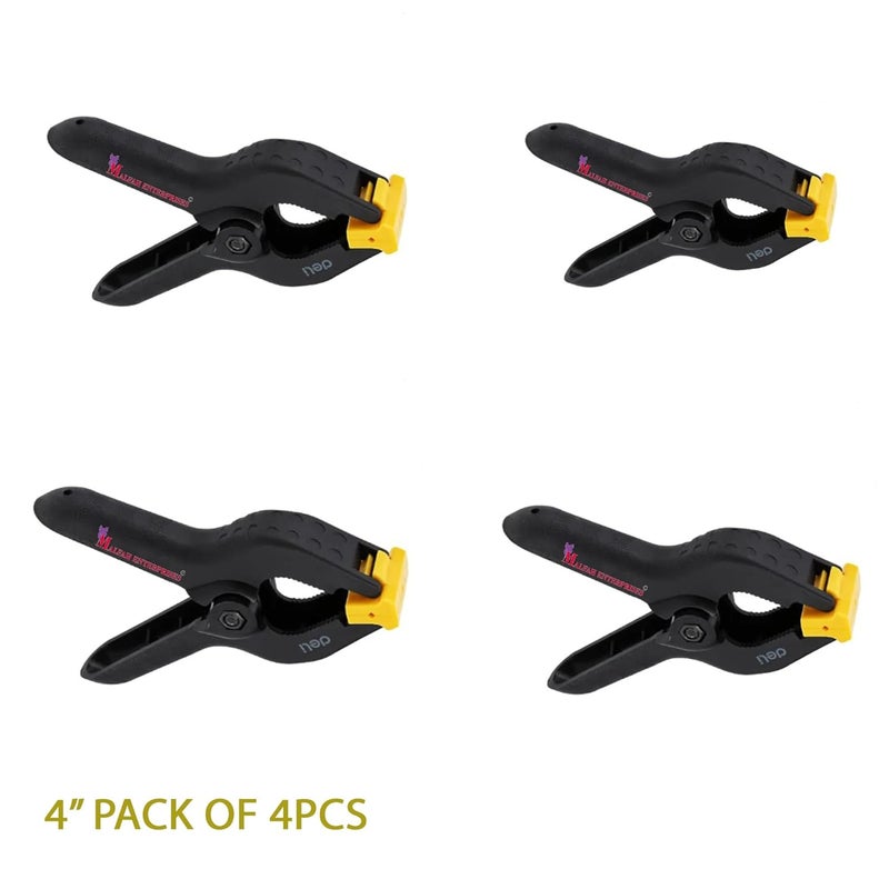 Malfah Enterprises Malfah Spring Clamp 4 Pack of 4pcs for Woodworking Plastic Toggle Clamps for Studio Photography Backdrop Clamping Woodworking DL110004 - Image 2