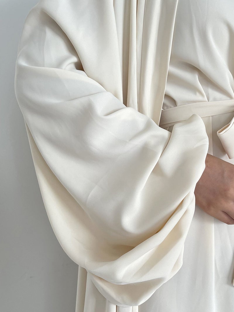 MSL39 Elegant Abaya Set — Open Front Design — Ramadan Collection - Image 5