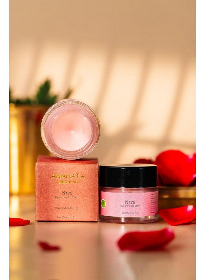 Anahata Rose & Aloe Lip Balm (8g) Natural Lip Care with Aloe Vera, Rose, Shea Butter & Beeswax | Heals Chapped Lips, Deeply Moisturizes | For All Skin Types, Daily Use - Image 1