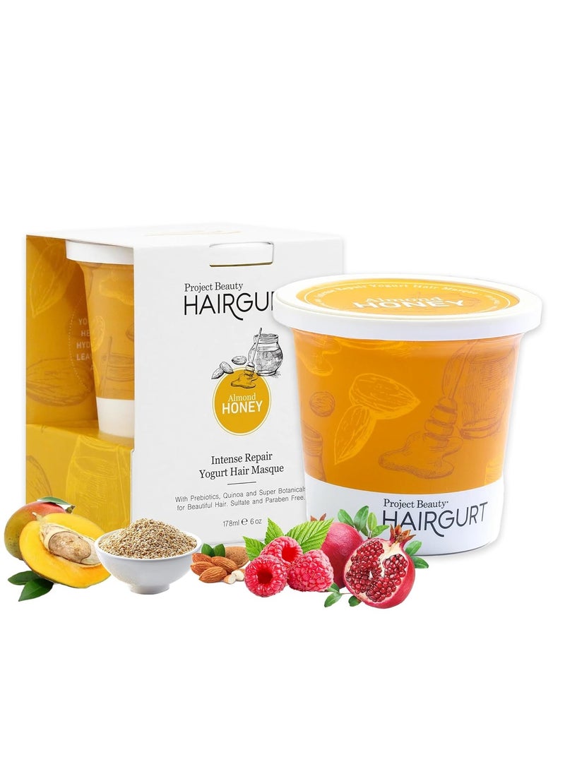 Hairgurt - Intense Repair Yogurt Deep Conditioner Treatment Hair Masque - Best Hair Mask for Thicker, Fuller Hair, Organic Oils for Bleached Hair, Protein Hair Mask With Prebiotics, Anti Frizz Hair Mask - Image 1