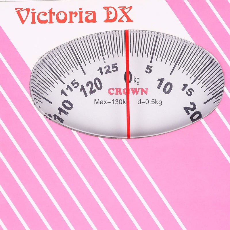 Crown Victoria Deluxe Personal Weighing Scale For Human Body, Manual Analog Weighing Scale upto 130 kgs capacity (Pink) - Pack of 2 - Image 4
