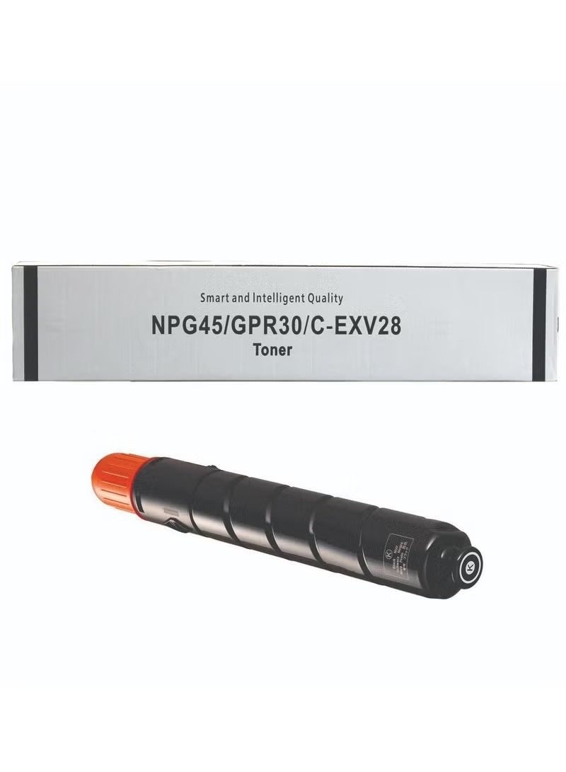 Toner Cartridge C EXV 28 BLACK with Chip Toner Cartridge Is Compatible with Canon IR ADV C5045 Canon IR ADV C5051 Canon IR ADV C5250 Canon IR ADV C5255 (C-EXV-28 BLACK) - Image 1