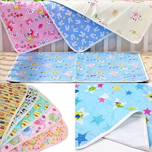 FinchGold Waterproof Mattress Protector Drysheets Bichhoni one Side Cotton one Side Plastic for New Born Baby Upto 1 Year Old Baby 0 to 12 Months - Image 1