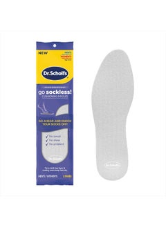 Go Sockless! Cushioning Insoles, Unisex, 3 Pairs, Trim to Fit Inserts