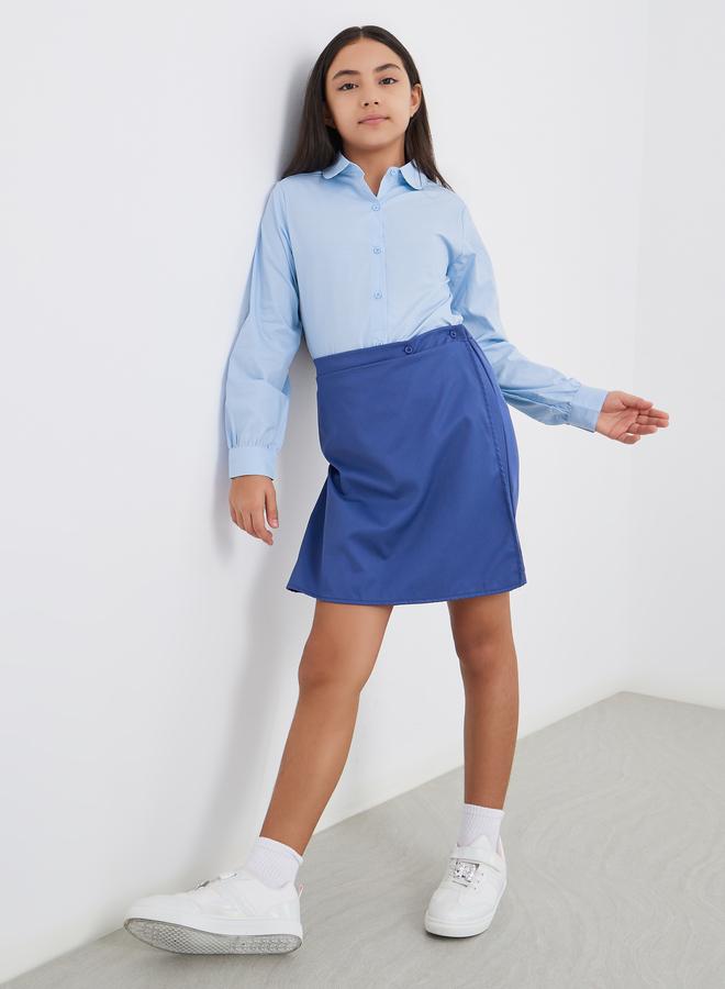 ستايلي قميص ستايلي جيرلز مدرسي بياقة بيتر بان أزرق فاتح - Image 2