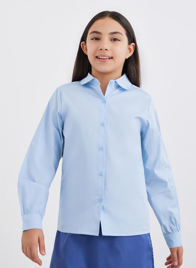 ستايلي قميص ستايلي جيرلز مدرسي بياقة بيتر بان أزرق فاتح - Image 3