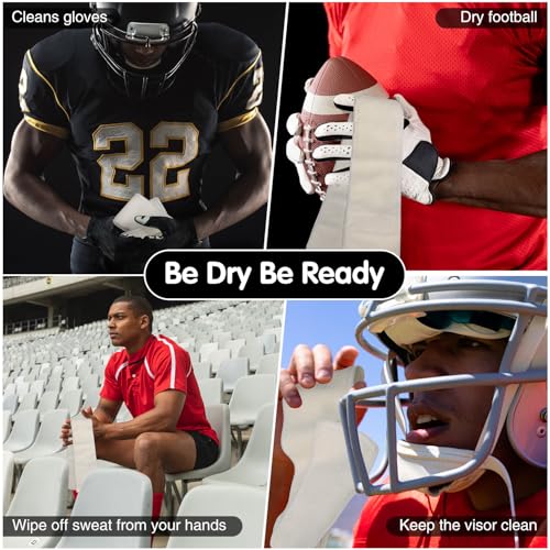 DkOvn Football Towel, Streamer Thin Sports Towel with Hook and Loop Closure, for Drying Hands, Gloves and Football Accessories - Image 5