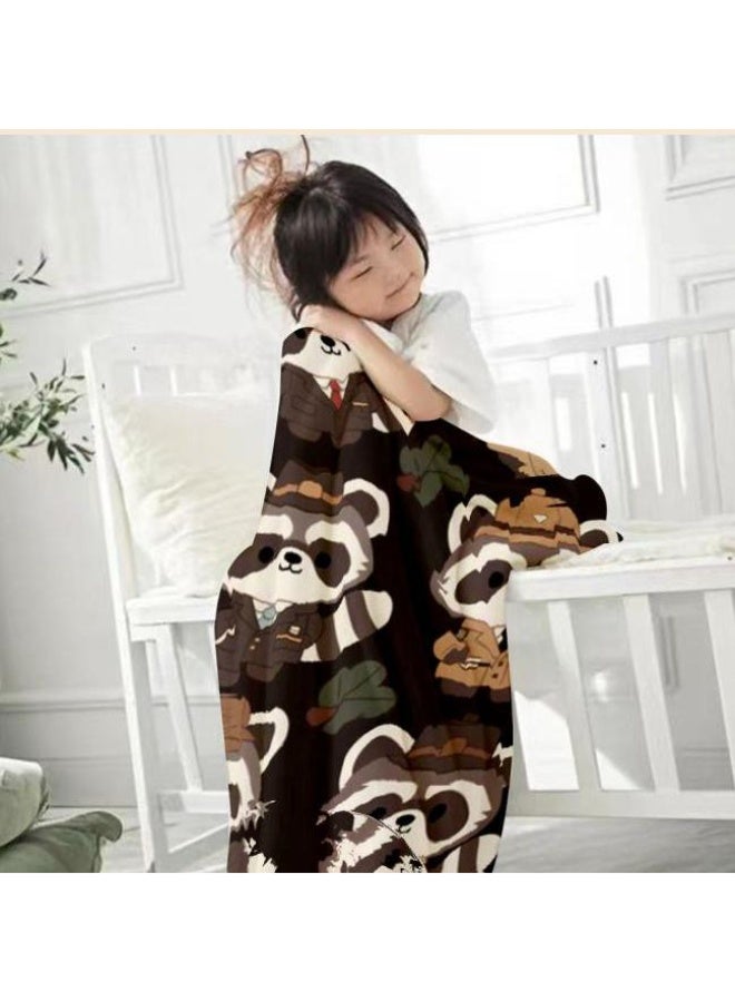 عام بطانية رقيقة من الفانيلا الكرتونية للأطفال والرضع (دافئة ومريحة، ومناسبة للنوم والألعاب) 70 سم * 100 سم - Image 2