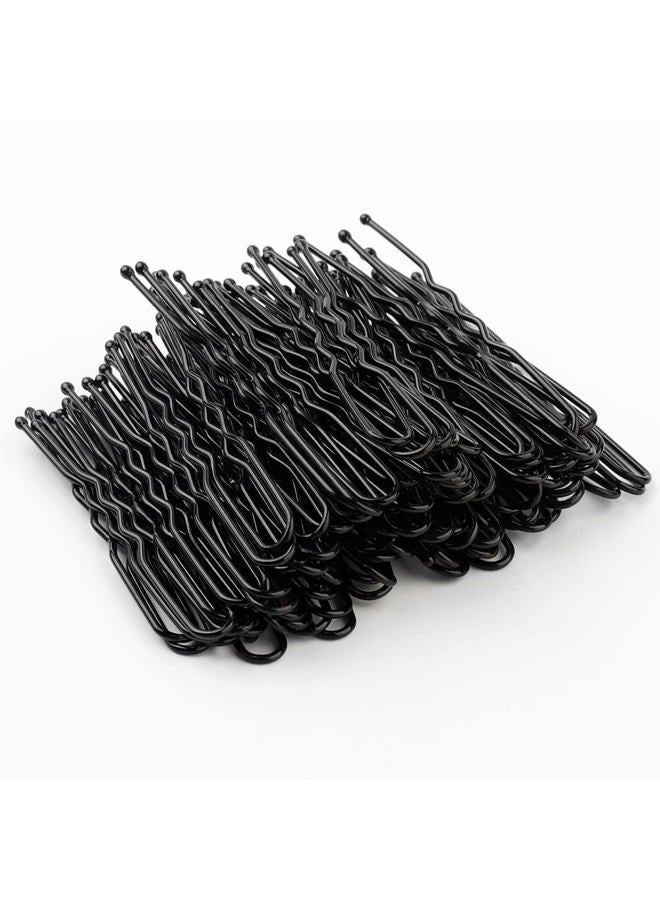 WSICSE 200Pcs 2.4 & 2 Inchs U Shaped Hair Pins Bun Hair Pins Bun Bobby Pins With Storage Box for Women Girls and Hairdressing Salon (Black) - Image 4