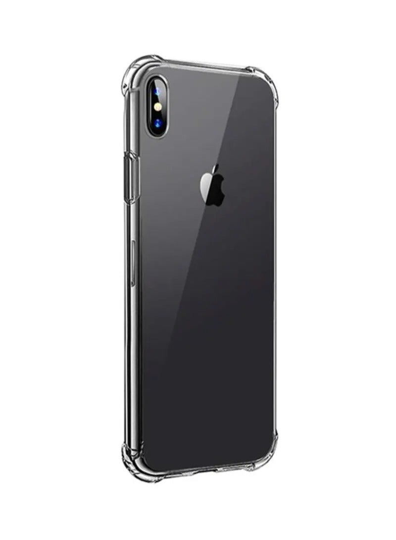 حافظة شفافة لجهاز آيفون X XS، غطاء خلفي ناعم واقي شفاف لجهاز آيفون X XS 5.8" - Image 1