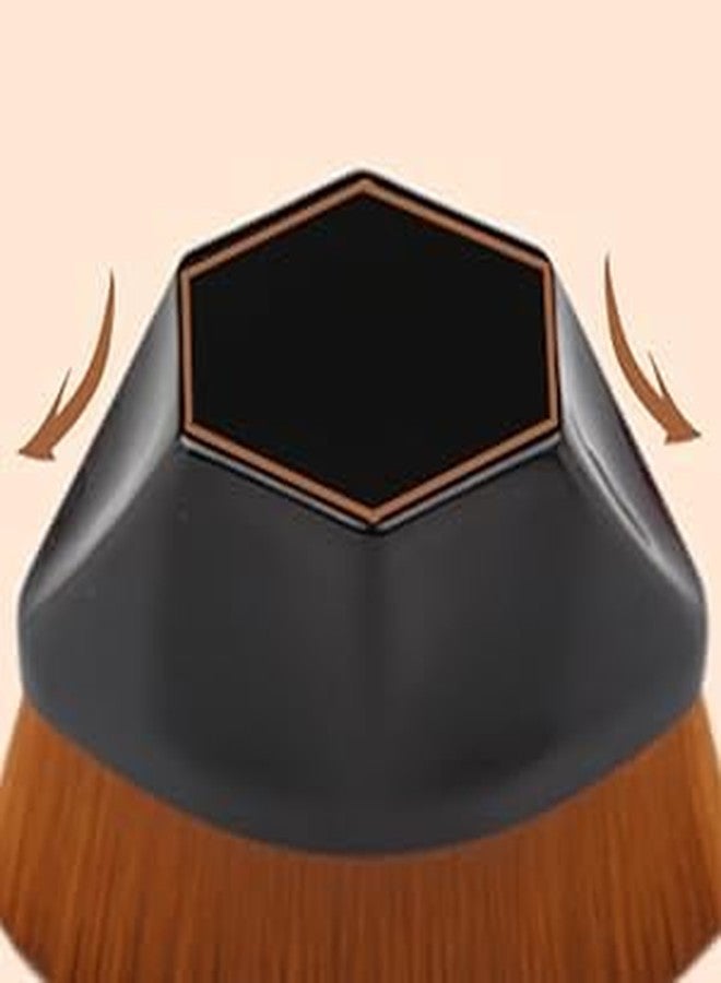 MEPOINT Foundation Makeup Brush, Kabuki Magic Face Brush Flat Top High-Density Multifunctional for Flawless Powder, Blending Liquid or Cream Cosmetics with Portable Case - Image 5