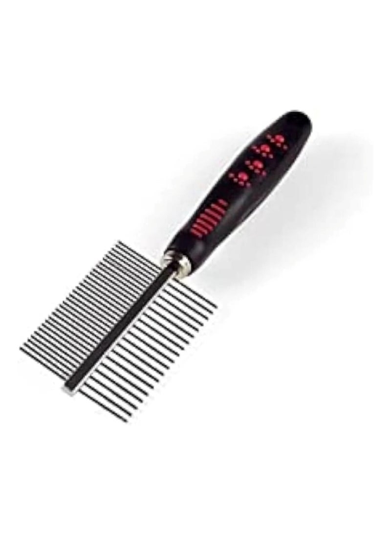 مشط مزدوج الجوانب للعناية بالحيوانات الأليفة للكلاب والقطط