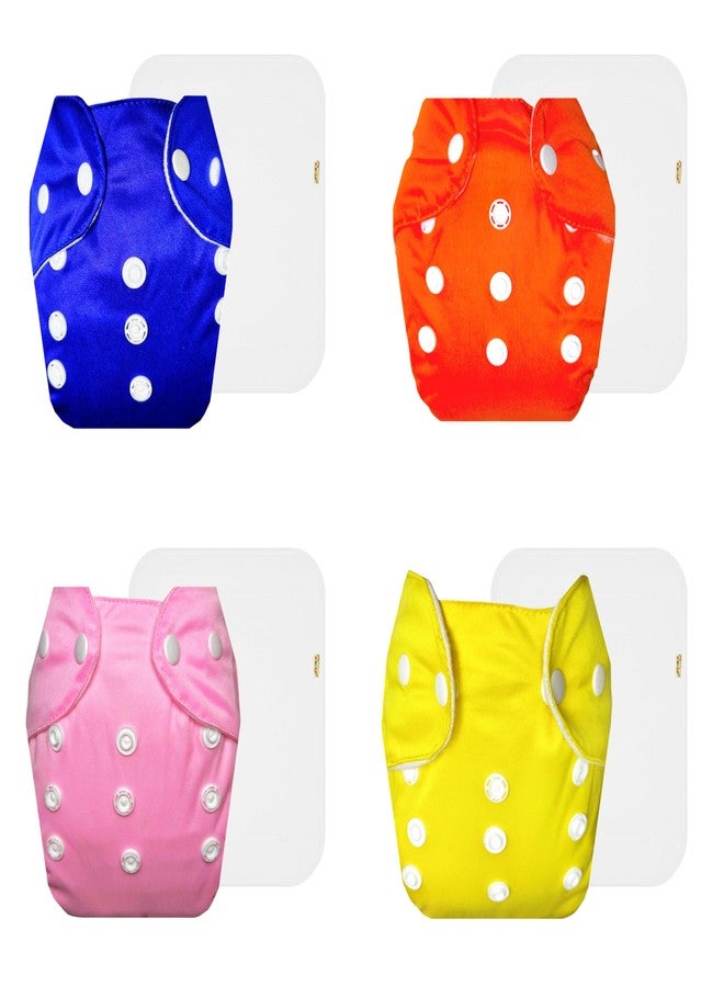 حفاضات دمبلدو لايت القماشية مع حشوة قطنية (عبوة من 4) | شعور بالجفاف والراحة | وسادة ماصة من 6 طبقات | سريعة الجفاف | ضرورية للاستخدام اليومي | من 3 أشهر إلى سنتين | للجنسين - Image 1