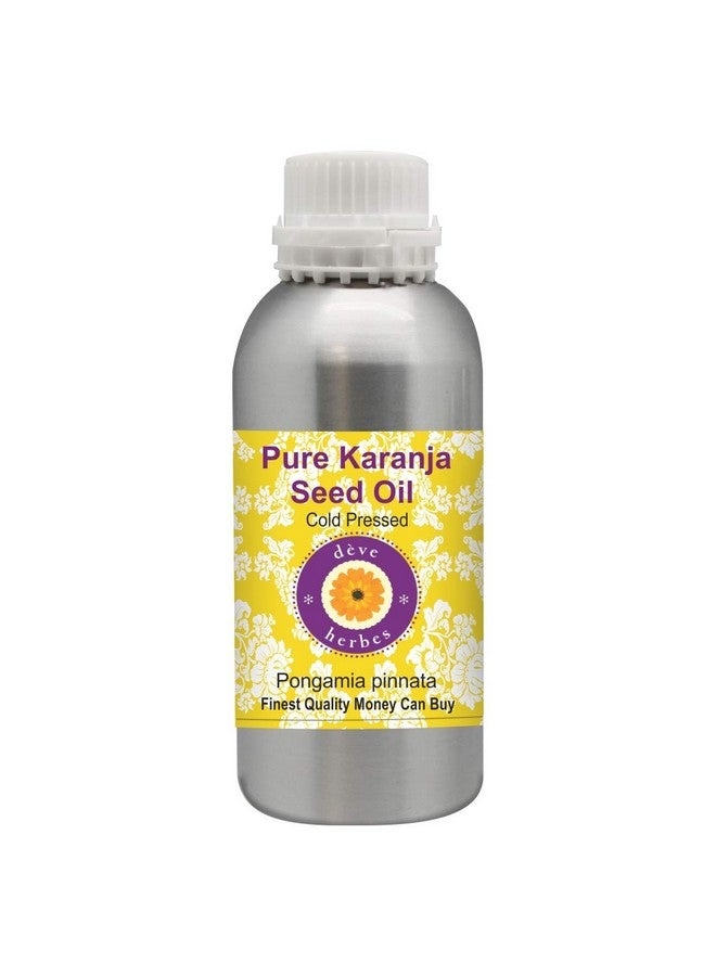 Deve Herbes Pure Karanja Seed Oil (Pongamia pinnata) | Cold Pressed | Natural | Undiluted | For Diluting Essential Oils | For Hair, Skin & Massage | Men & Women | 1250ml - Image 1
