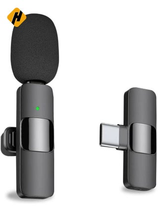 Professional Wireless Lapel Microphone for Android Computer - Cordless Omnidirectional Condenser Recording Mic with USB C Interface for Interview Video Podcast Vlog YouTube - pzsku/ZEA2254657972AA8AE01DZ/45/_/1734356855/b6b9f33e-9eff-45d7-be30-f1886d78e2f5