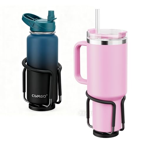 SKNOOY Magnetic Cup Holder Heavy Duty 2 Pack Vertical Magnetic Drink Holders Strong Magnet Mount Bottle Caddy Magnet Cup Holder for Tractor Truck Forklifts Mower Boat on Metal Surface - Image 1