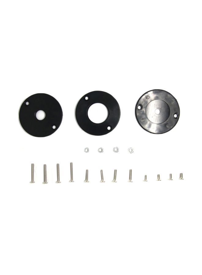 NIBEMINENT Aluminum Router Table Insert Plate Set Silver/Black  - Image 5
