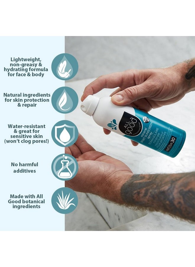 All Good Makes Everything Better All Good Sports Mineral Sunscreen Butter Stick For Face Nose Ears Uva/Uvb Broad Spectrum Spf 50 Coral Reef Friendly Water Resistant Zinc Oxide Coconut Oil Beeswax Vitamin E (2.75 Oz)(2Pack)  - Image 3