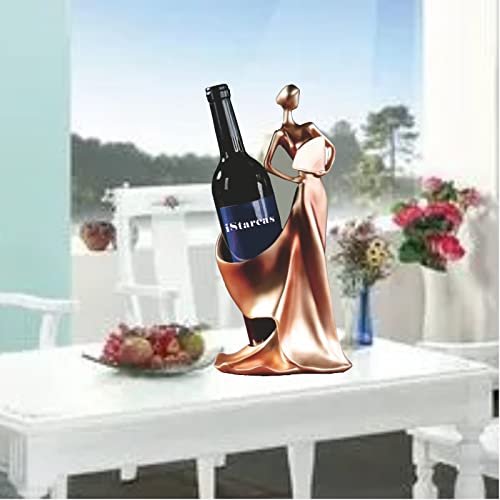 iStarcas Wine Rack - Lady Wine Bottle Holder, Countertop Decorative Woman Wines Holder for Kitchen & Home Bar & Tabletop Decor & Gift - Image 3