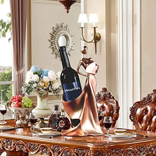 iStarcas Wine Rack - Lady Wine Bottle Holder, Countertop Decorative Woman Wines Holder for Kitchen & Home Bar & Tabletop Decor & Gift - Image 2