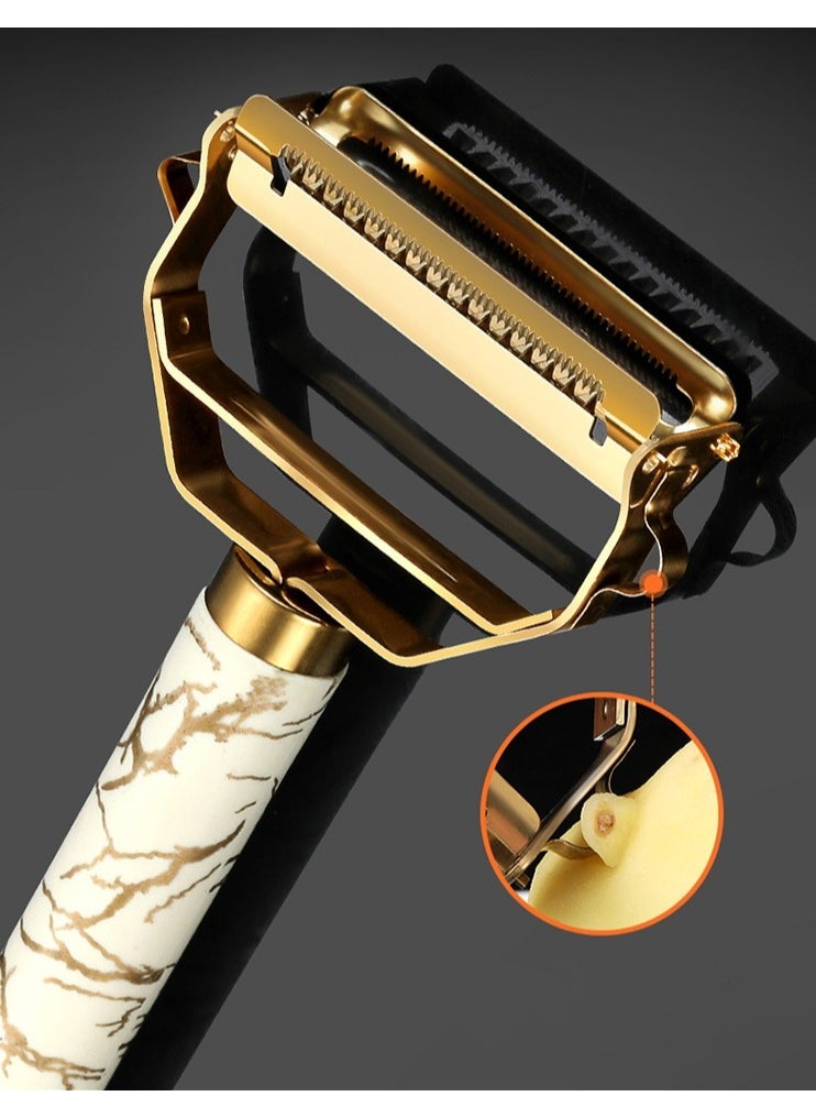 Halamine - Stainless Steel Peeler, 18x8x2cm,golden - Image 1