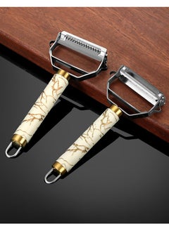 Halamine Stainless Steel Peeler, Vegetables and Fruits Grater, Easy to Peel, 18x8x2cm,golden  - Image 5