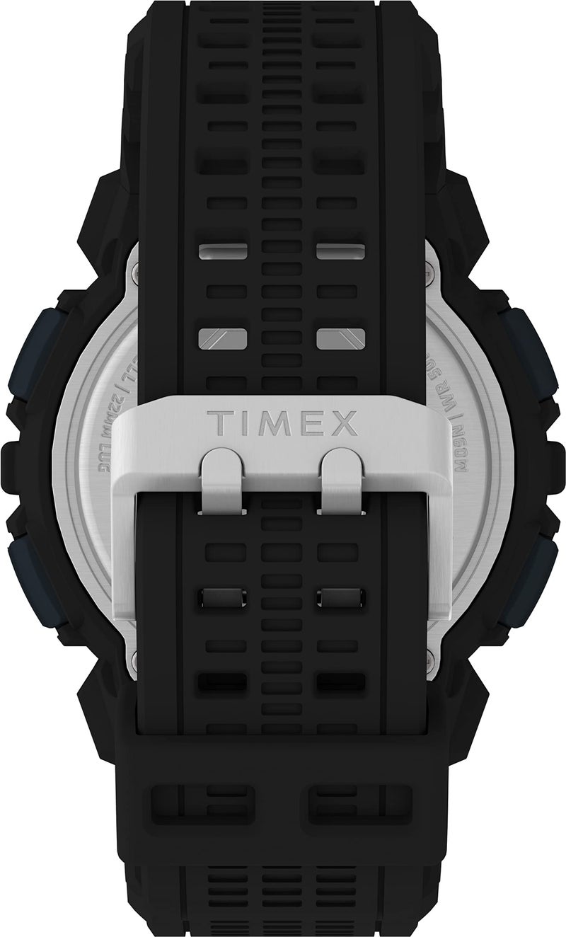 TIMEX UFC Striker Digital Watch for Man with Black Round Dial & Black Resin Bracelet Band Water Resistant Men's Wrist Watches - TW5M534000D - Image 5