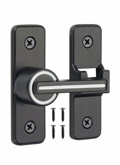 Excefore 180 Degree Right Angle Door Lock, Heavy Duty Flip Door Latch Bolt Lock cam Lock Door and Window Push-Pull Lock Rod Bolt barn Push-Pull Door Lock (Luminous Tone)  - Image 1