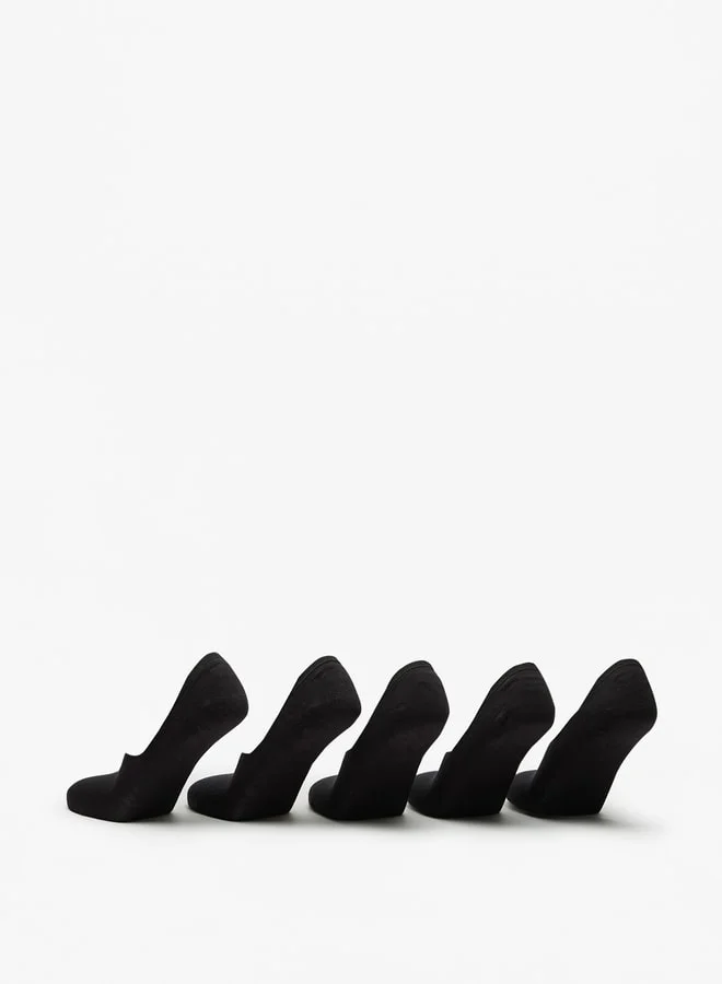 LBL Men's Solid No Show Socks - Set of 5