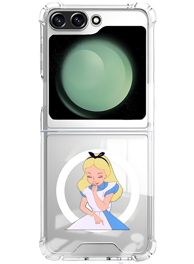 Theodor Magnetic Case for Samsung Galaxy Z Flip 6 Compatible with MagSafe Wireless Charging, Shockproof Phone Bumper Cover Alice Gigling - Image 1