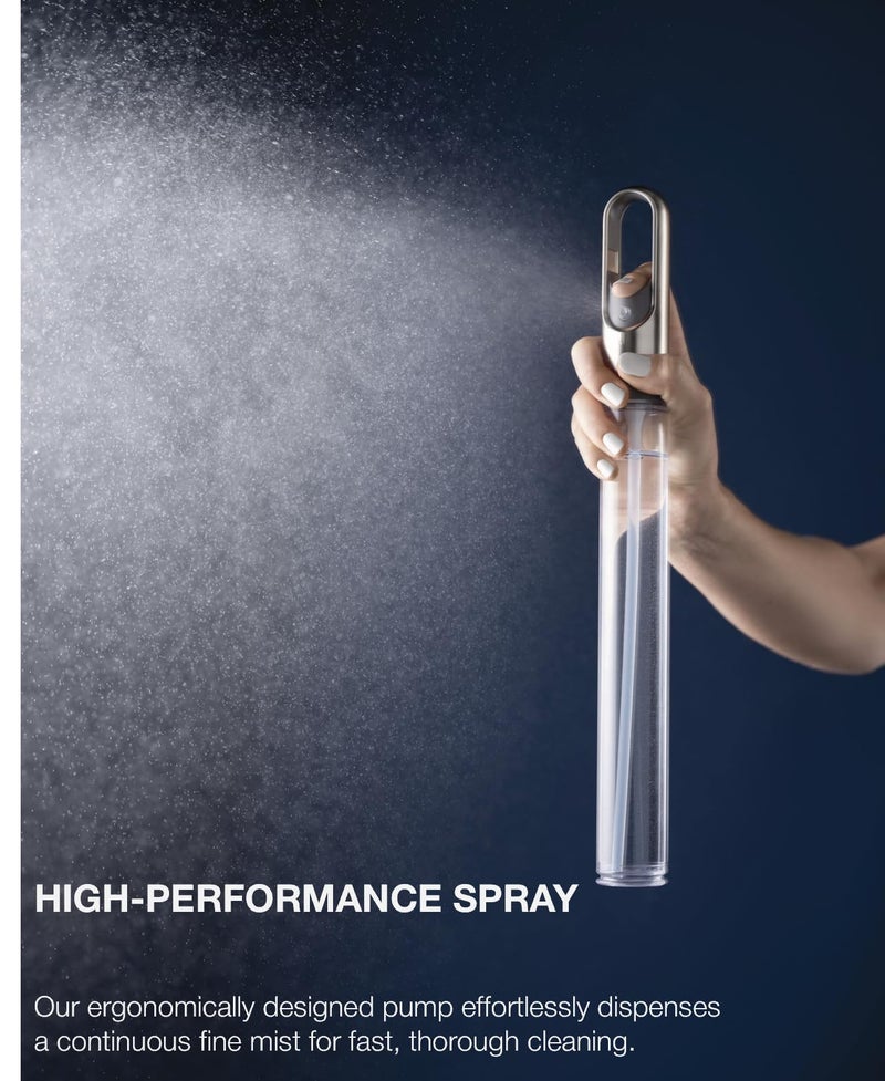 simplehuman Standing Paper Towel Holder with Spray Pump, Brushed Stainless Steel - Image 3