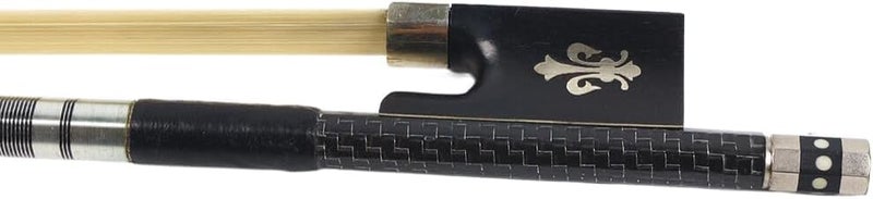 PERLMAN Textured Carbon Fiber Violin Bow Full Size 4/4 Hand Crafted Advanced Horse Hair Fiddle Bow - Image 3