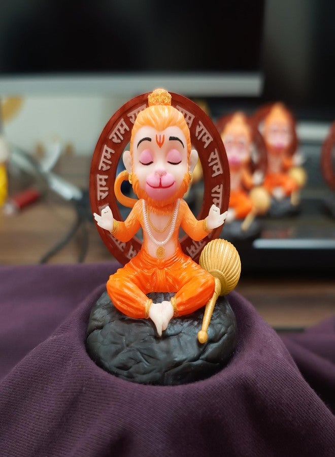 Rudjap Bal Hanuman Ji Idol Mini Murtees Bajrangbali Murti - الأفضل لديكور المنزل ولوحة قيادة السيارة (2 بوصة) - Image 1