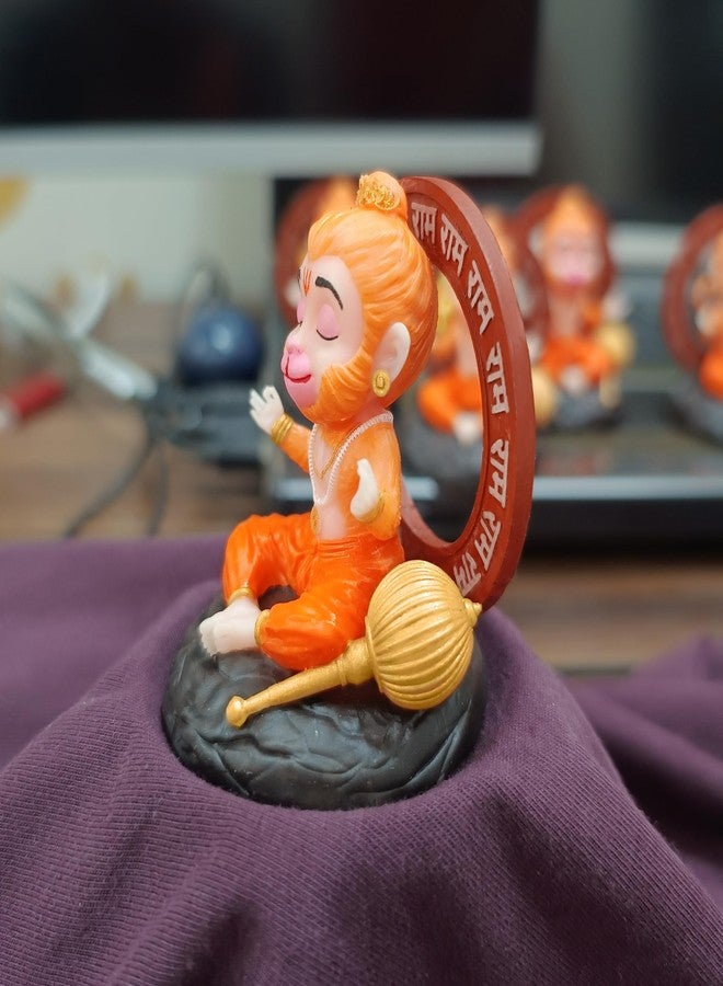 Rudjap Bal Hanuman Ji Idol Mini Murtees Bajrangbali Murti - الأفضل لديكور المنزل ولوحة قيادة السيارة (2 بوصة) - Image 3