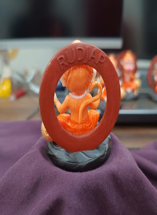 Rudjap Bal Hanuman Ji Idol Mini Murtees Bajrangbali Murti - الأفضل لديكور المنزل ولوحة قيادة السيارة (2 بوصة) - Image 4