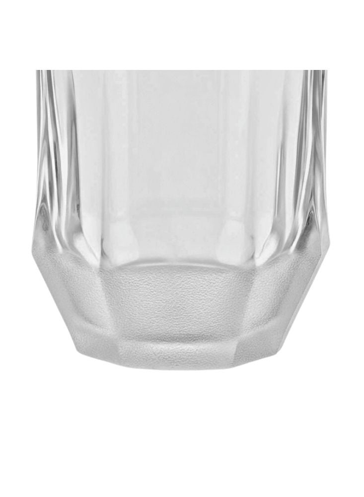 Premium Deluxe Juice Glasses Set of 6 – Clear Hexagon-Cut Design, Turkish-Style Elegance - Image 3