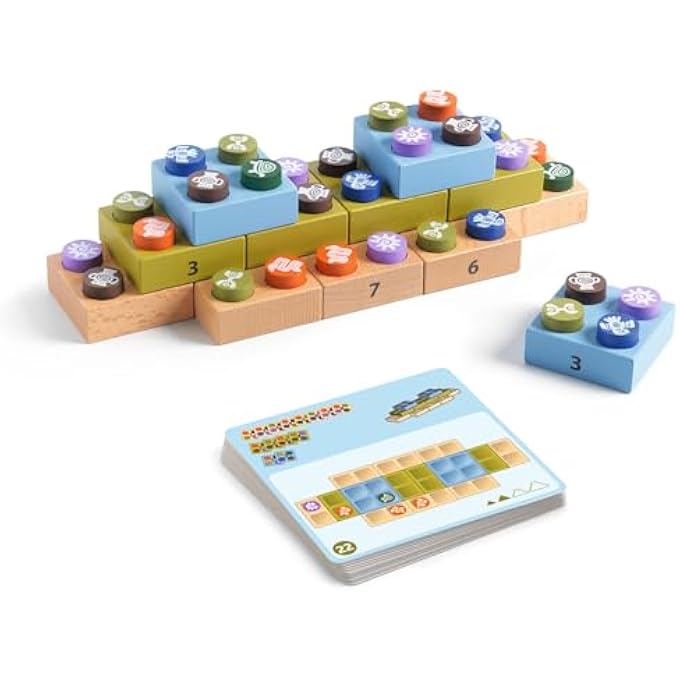 SOLOGIC BLOC INCA, WOODEN LOGIC PUZZLE GAME WITH 60 CHALLENGE CARDS, FSC CERTIFIED BLOCKS, BRAIN TEASER FOR KIDS AND ADULTS, EDUCATIONAL TOY FOR AGES 7 - Image 3