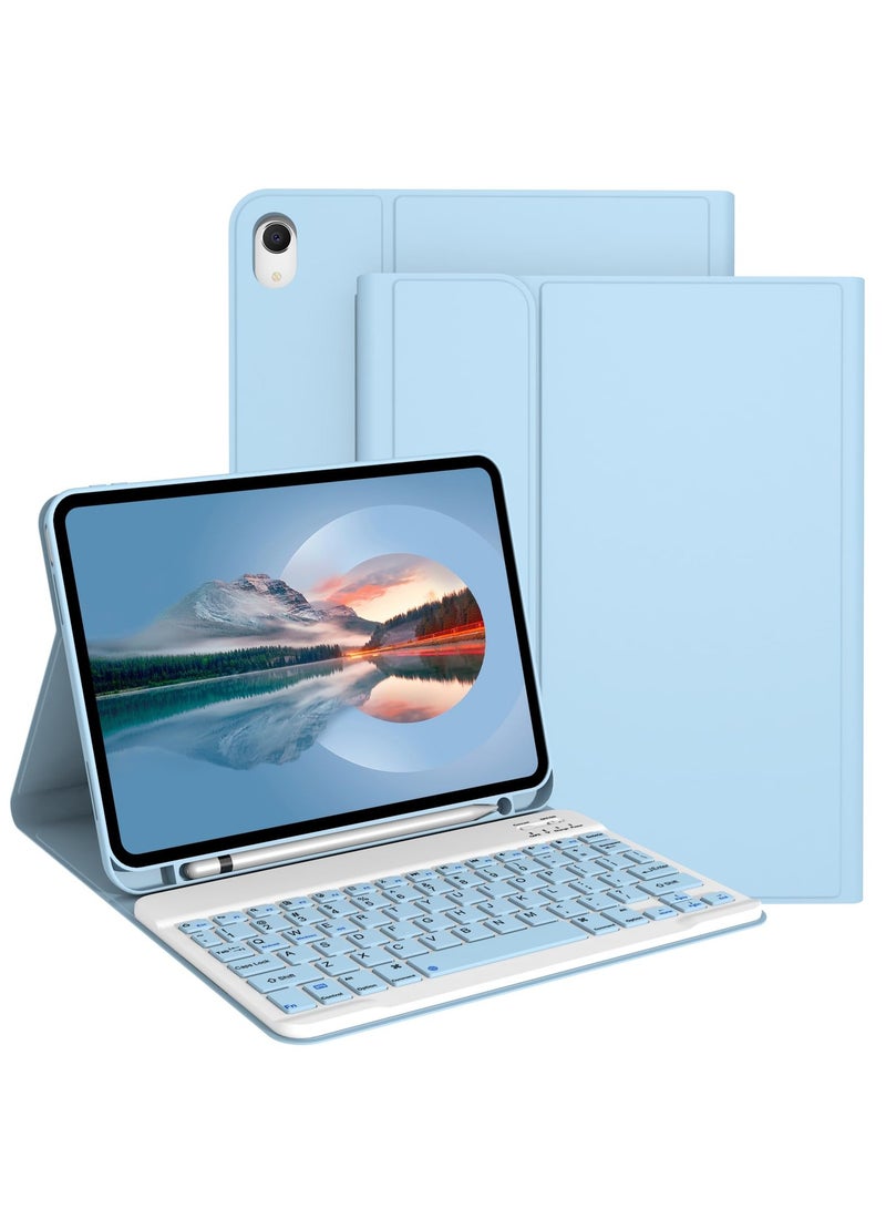 general Keyboard Case for iPad 11th Generation (A16) 2025, for iPad 10th Generation 2022 [Magnetic Detachable Wireless Keyboard][Support 3 System] Folio Case with Pencil Holder - Image 1