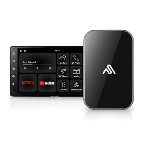 AUTOSKY LITE Box S 2026 Wireless Adapter for CarPlay Android Auto Powerful New Processor Netflix YouTube via Phone Hotspot Stable Easy Plug Play - Image 1