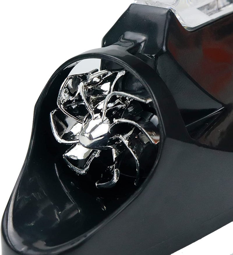 AutoBizarre Car Decorative Shark Fin Antenna with Wind Powered LED Multicolor Warning Strobe Lights Compatible with All Cars (Black) - Image 5