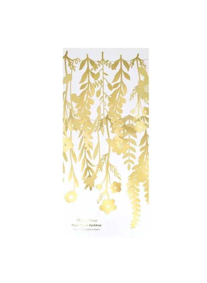 Meri Meri Gold Flower Backdrop