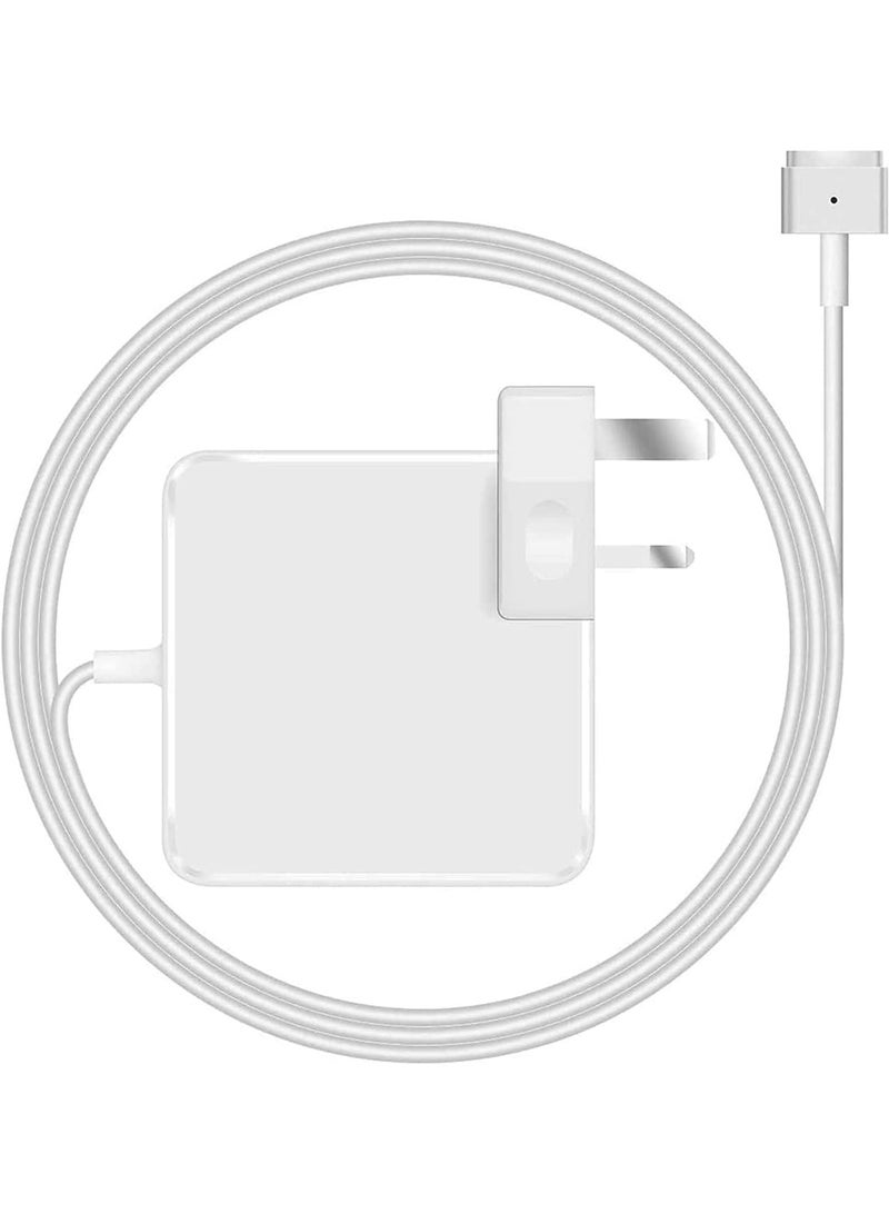 Replacement (85W/20V/4.25A) Power Adapter With A (T-Tip connector) For MacBook Pro With Retina Display Released Mid-2012 - Mid-2015), (White) - Image 1