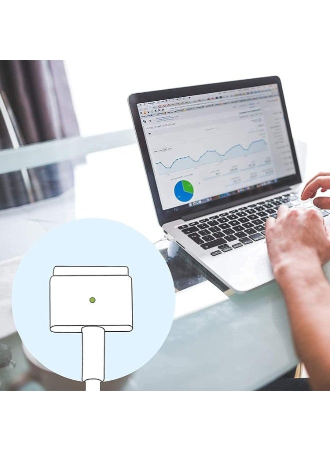 Replacement (85W/20V/4.25A) Power Adapter With A (T-Tip connector) For MacBook Pro With Retina Display Released Mid-2012 - Mid-2015), (White) - Image 5