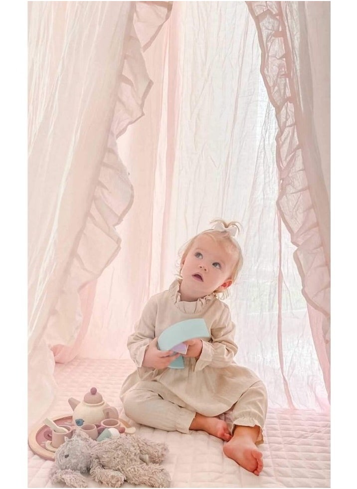 Elli Junior - 100% Organic Cotton Canopy | Pink - pzsku/ZEA22F510C6C55A99B961Z/45/_/1698397247/fe76719e-b5d7-401a-8222-acfe85b2580c