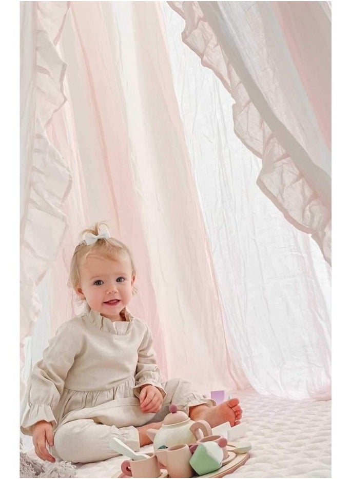 Elli Junior - Elli Junior - 100% Organic Cotton Canopy | Pink - Image 1