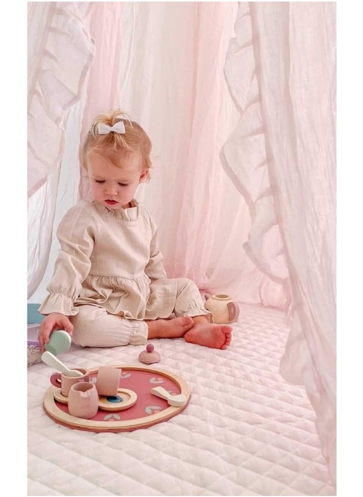 Elli Junior - Elli Junior - 100% Organic Cotton Canopy | Pink - Image 1